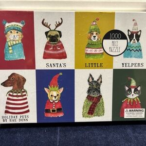 Rae Dunn Holiday Pets Puzzle - 1000 Pieces
